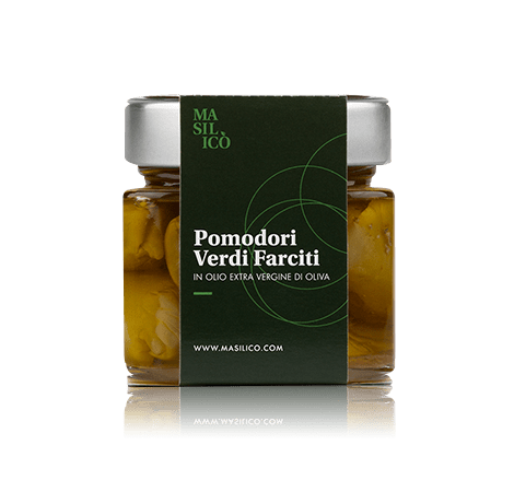 Pomodori verdi farciti in olio extra vergine di oliva 190 g